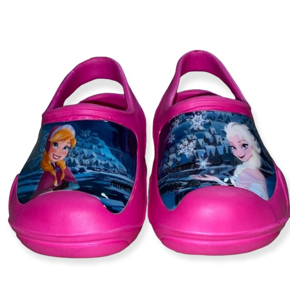 NEW  Disney Frozen Toddlers Croc Like Sandals Slides - Picture 2 of 9